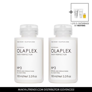OLAPLEX - HAIR PERFECTOR DOUBLE POWER DUO - Bağ Güçlendirici & Saç Kusursuzlaştırıcı İkili Bakım Seti