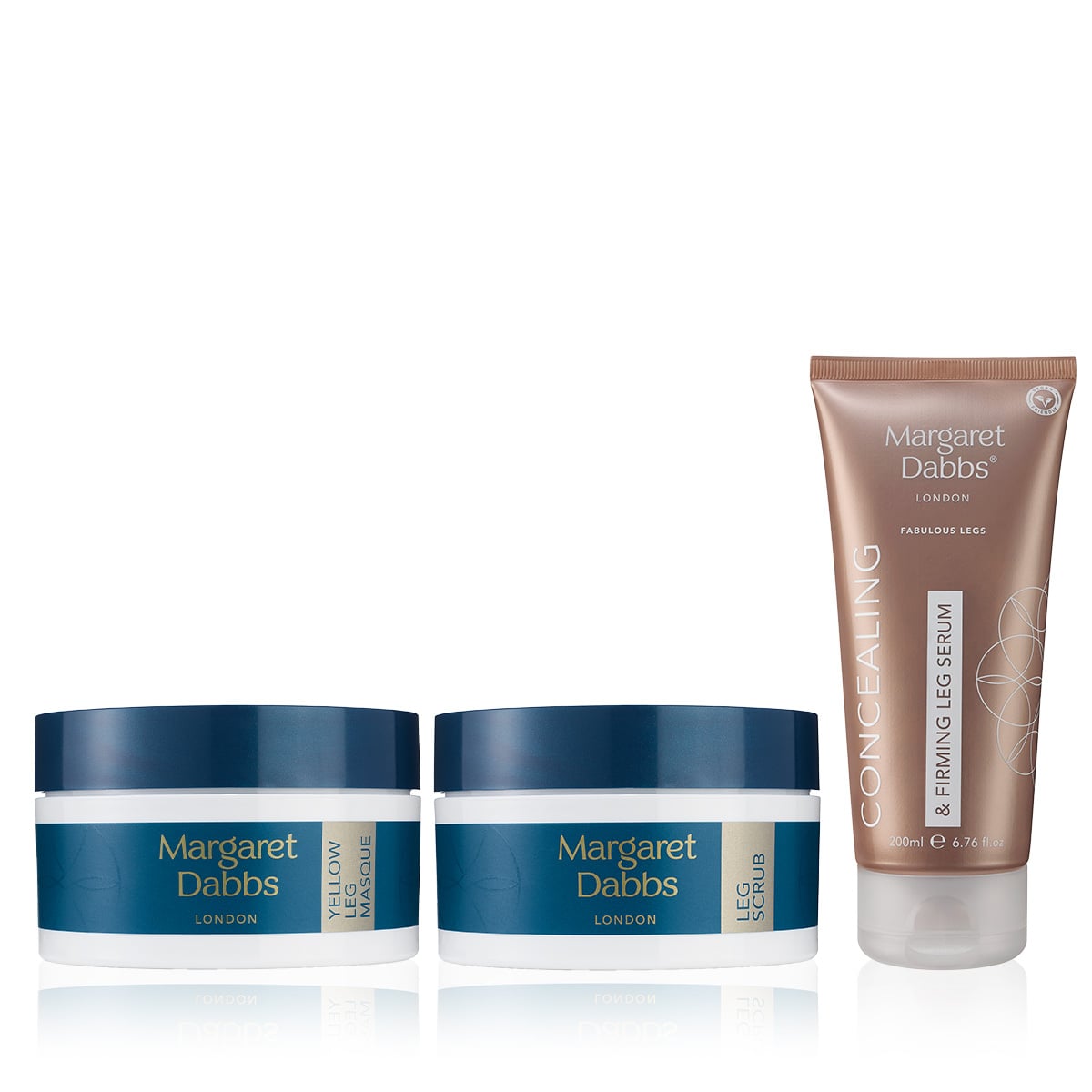 Kapatıcı Etkili Serum & Pürüzsüzleştirici Bacak Peelingi & Parlatıcı Etkili Bacak Maskesi Seti