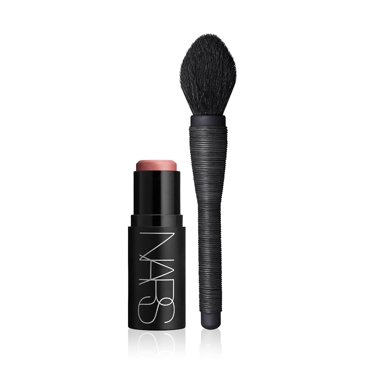 Çok Amaçlı Stik Allık & Kabuki Pudra Fırçası Seti