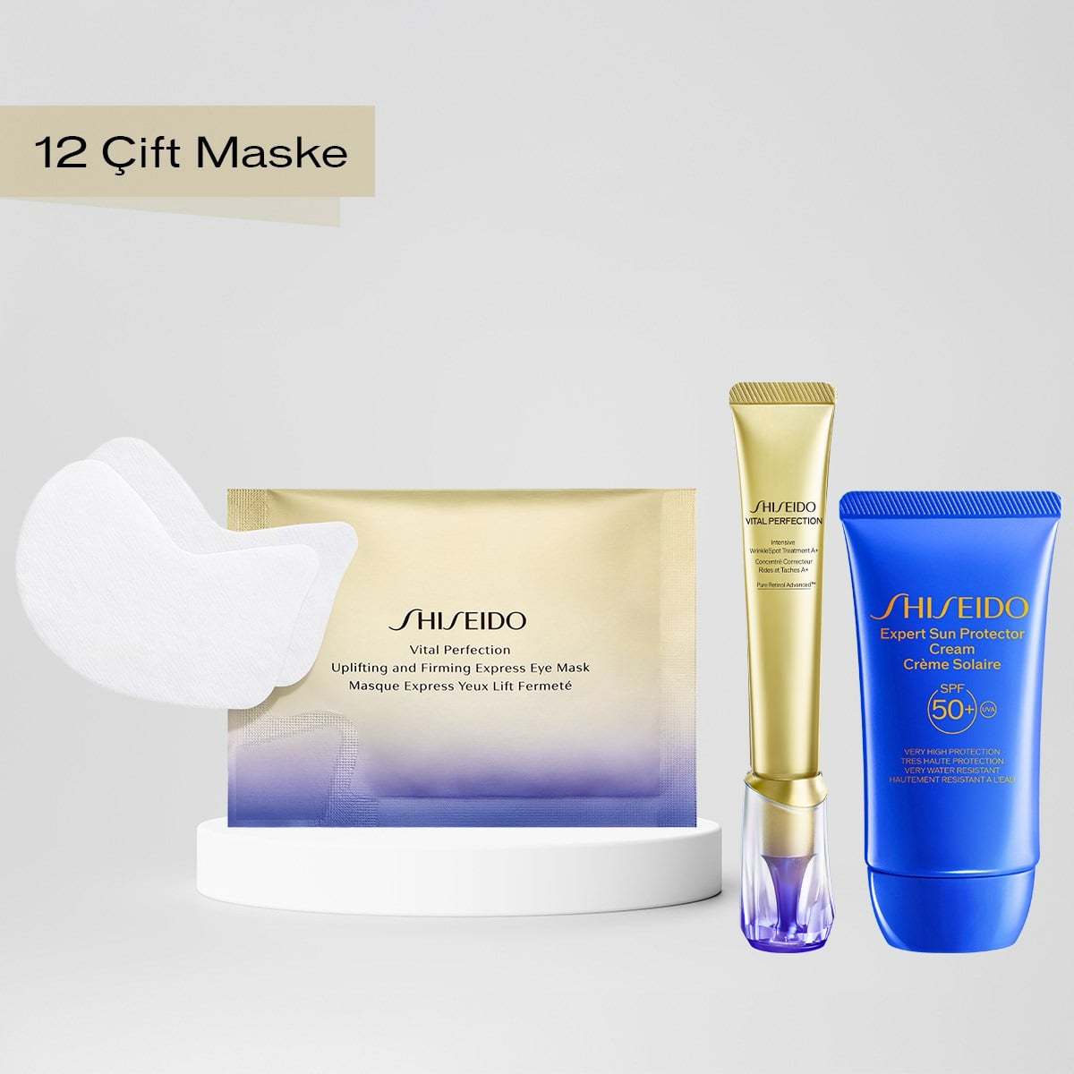 Retinol İçeren & Sıkılaştırıcı Etkili Göz Maskesi & Güneş Koruyucu Krem Seti