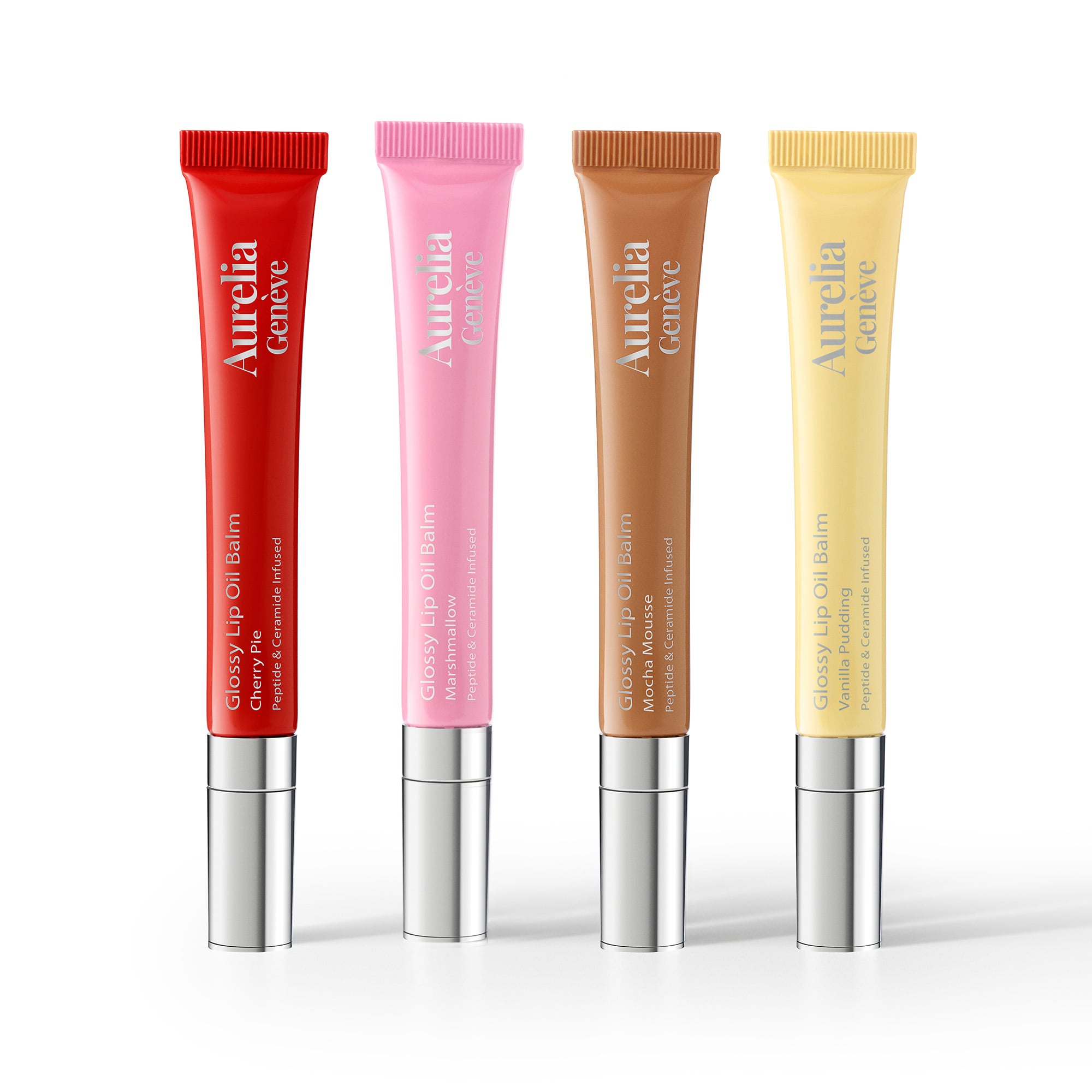 Peptit & Seramid İçeren Nemlendirici Etkili Renkli Lip Balm Seti ( Dörtlü)